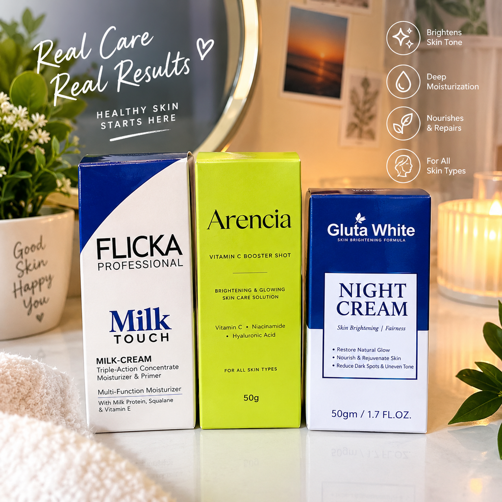 Trending Face Deal Flicka,Arinca,Gluta Night Cream Bundle✨
